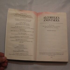 Alcoholics Anonymous Big‎ Book Fourth Edition 2001 Recovery Program Vintage